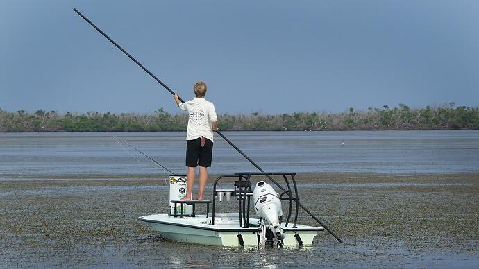 Hells Bay Waterman in the grass