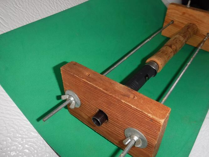 cork gluing clamp - very old school